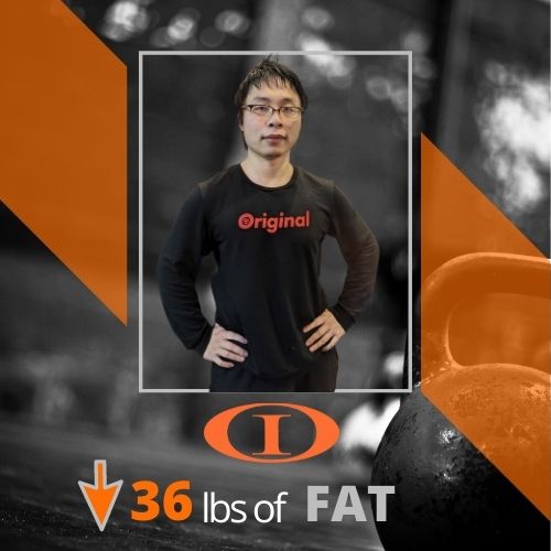 Personal Trainer San Diego Iron Orr Fitness Client Zhiao lost 36 lbs