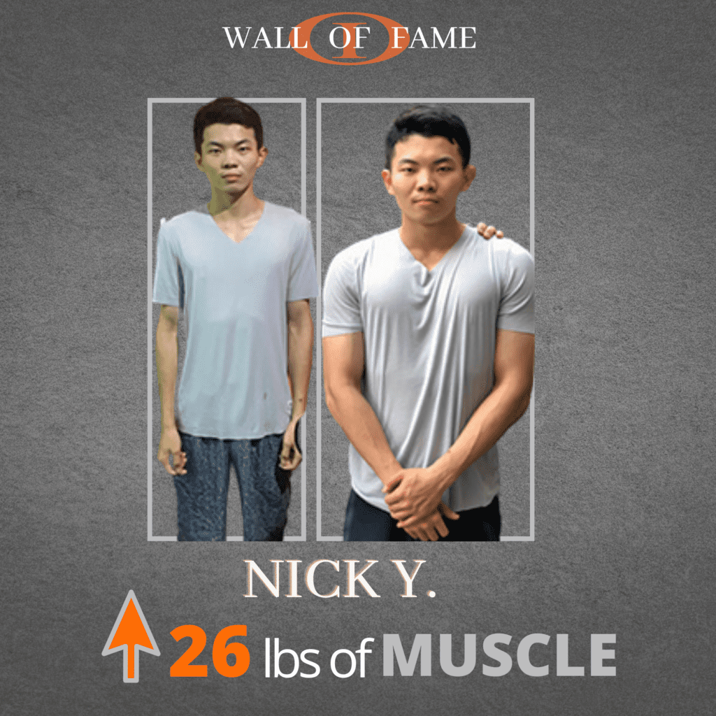 Nick GAINED 26 lbs. of Muscle with the nutritional and strength periodized fitness plan with our personal trainers in San Diego